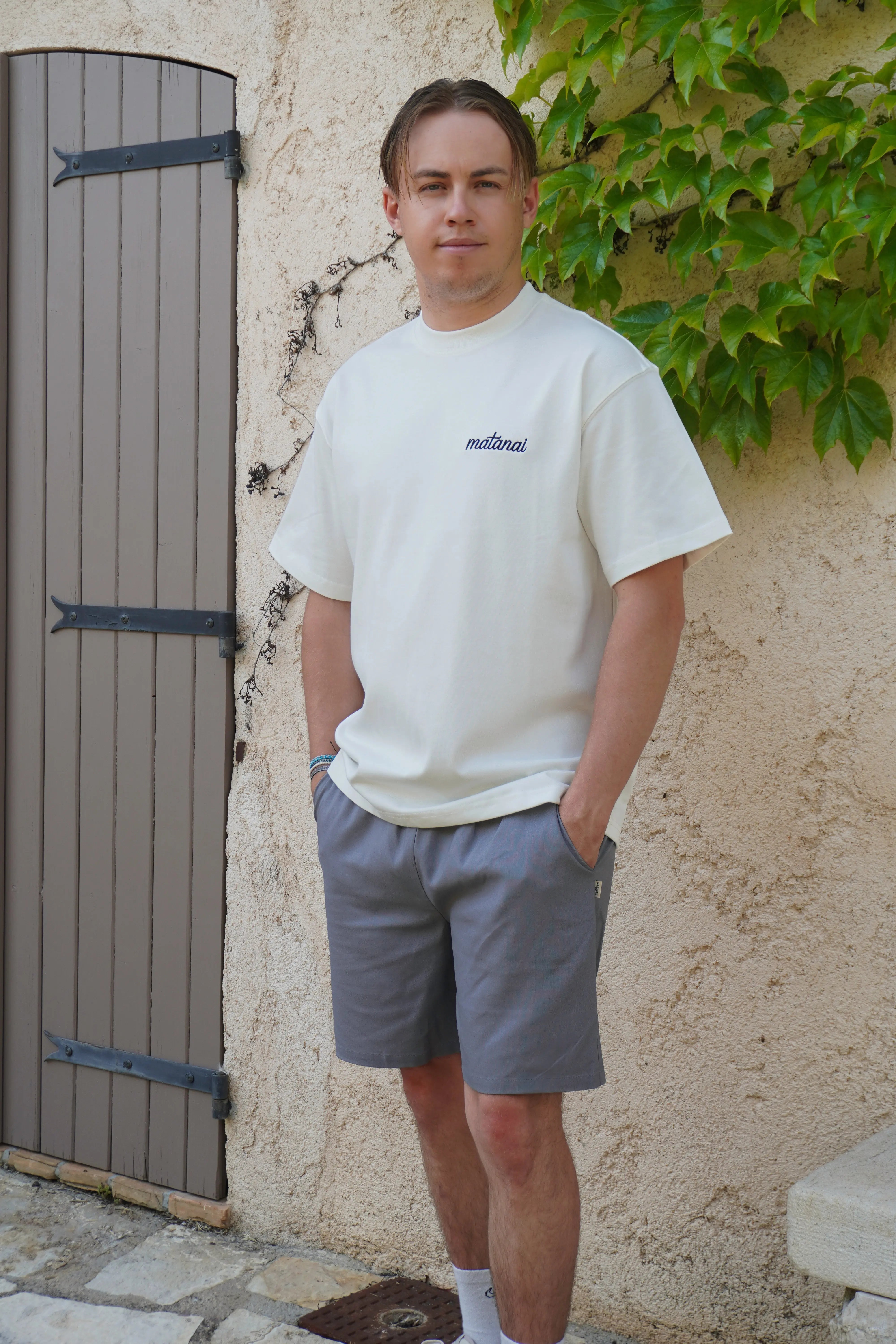 T-shirt brodé - Matanai (Blanc) Ma boutique
