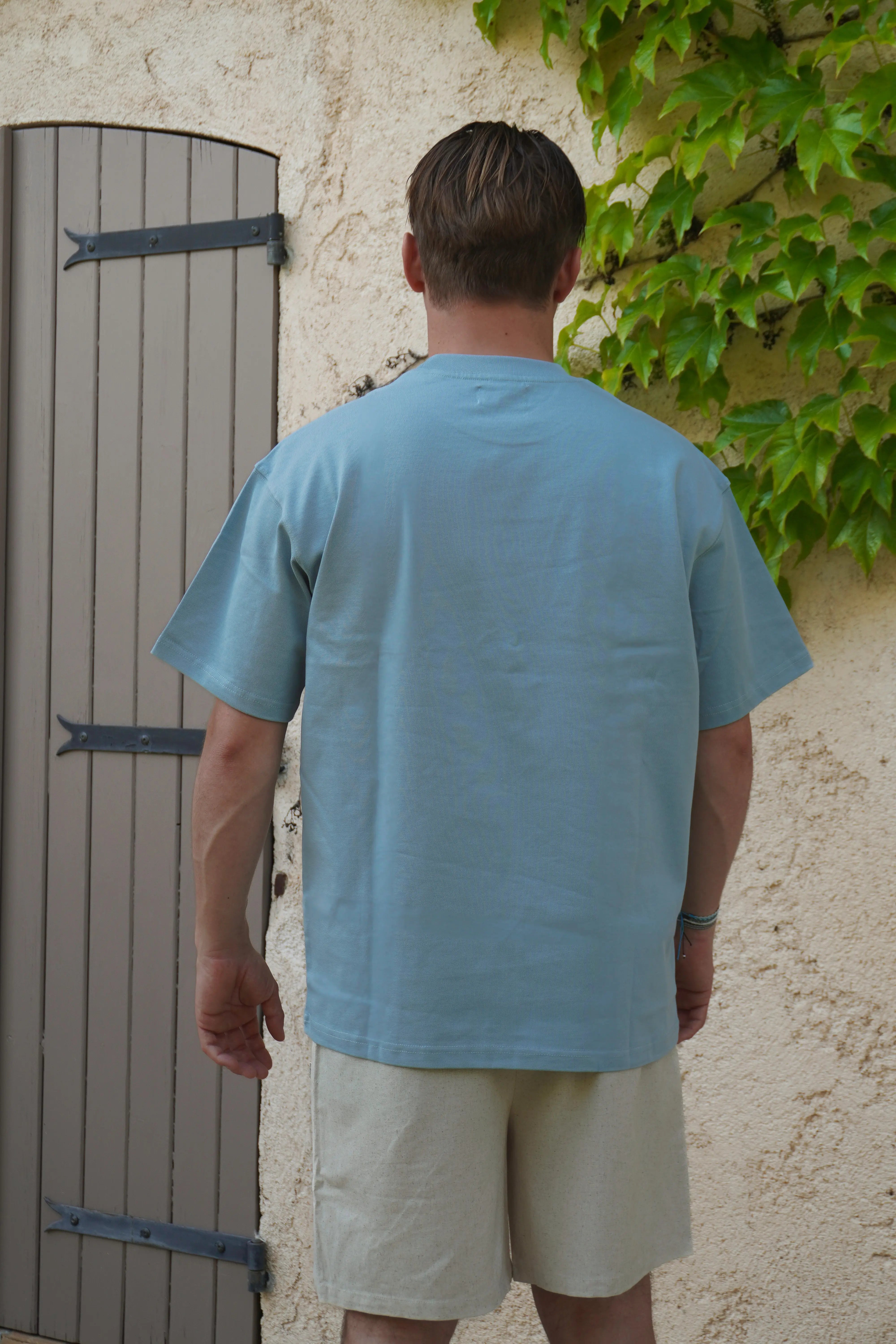 T-shirt brodé - Matanai (Bleu) Ma boutique