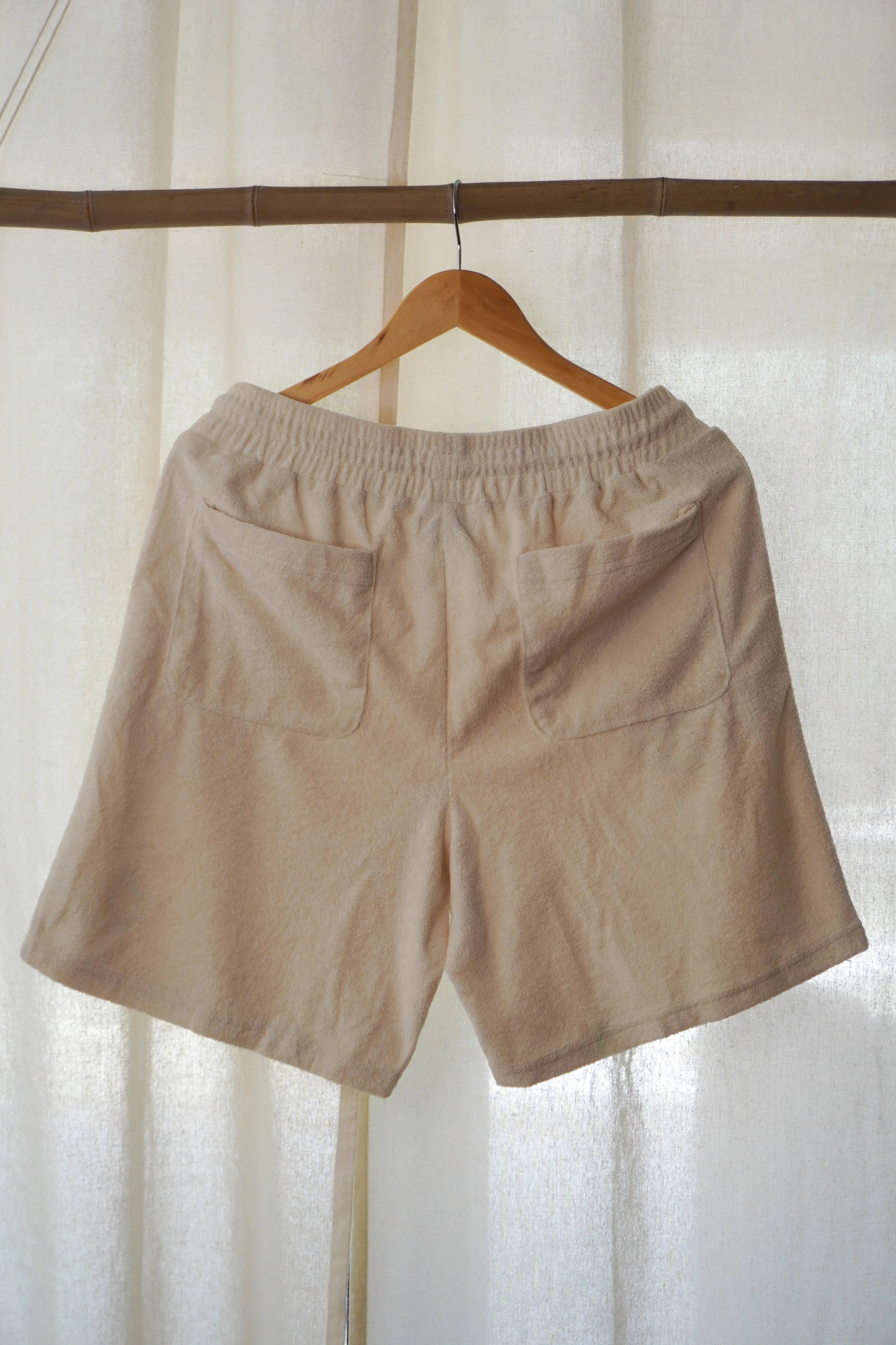 Short en éponge brodé - Matanai (Crème) Matanai